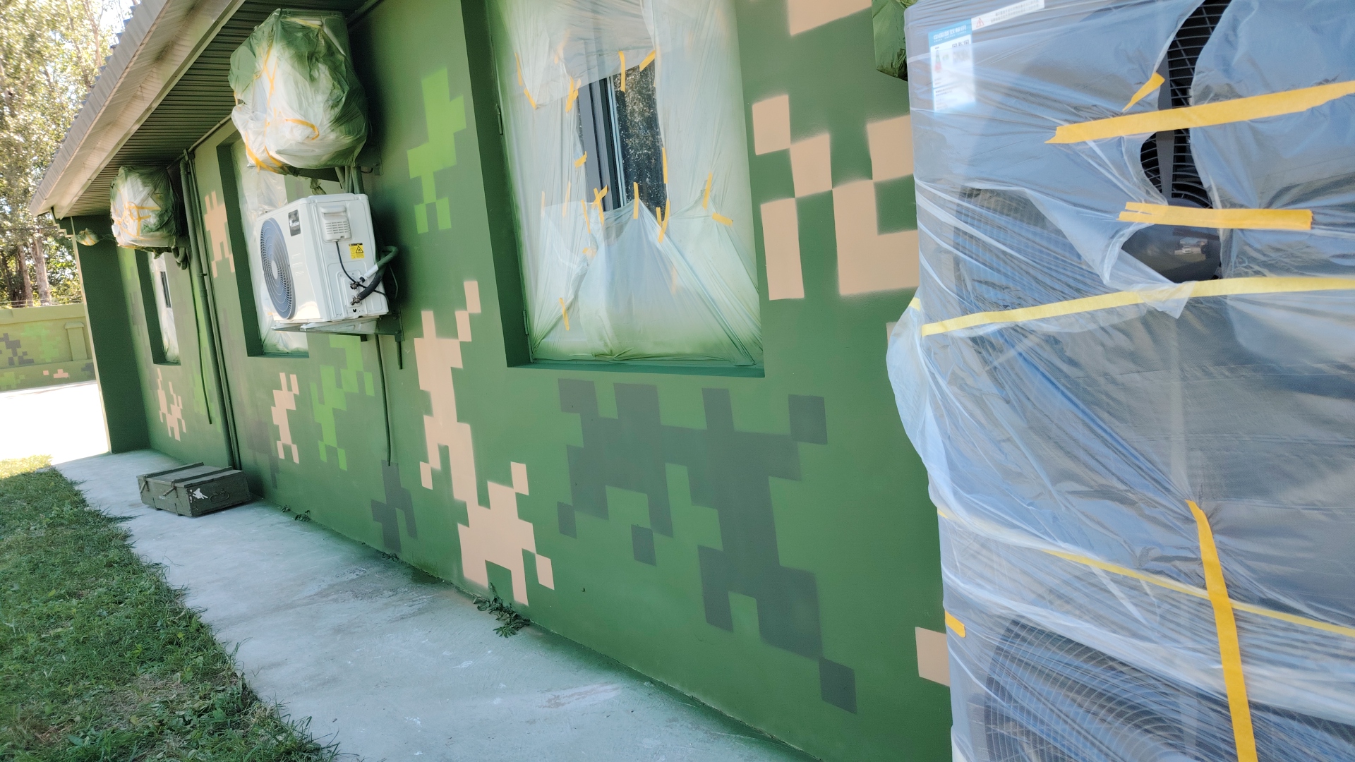 神农架外墙迷彩漆施工多少钱 伪装迷彩漆  